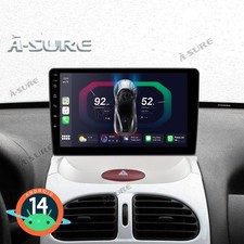 9'' Android 14 Autoradio Wireless CarPlay NAVI GPS Für PEUGEOT 206 CC 1999-2009