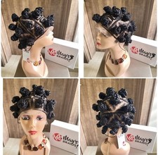 Bantu Knoten auf Full Lace