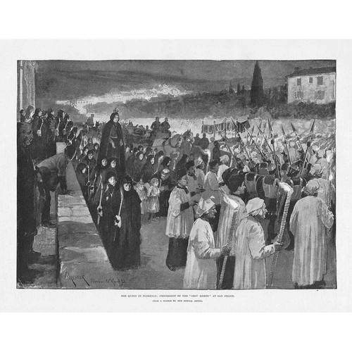 Florenz prozession der gesu - der,