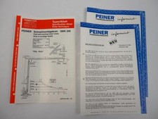 Typenblatt Peiner SMK206 Turmdrehkran City Schnellmontagekran 1995 Pressebericht