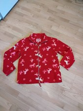 Rot Bedruckte Mädchen Fleece Jacke von TCM Gr.146/152