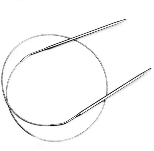 Rundstricknadel aus edelstahl - aus,