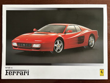 FERRARI Originalprospekt 1992, 512 TR, Mondial t/Cabrio - Englisch - TOP Zustand