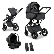 Moon Più Kombikinderwagen SET Piu inkl. Cosmo 2.0 Babyschale anthra - matt