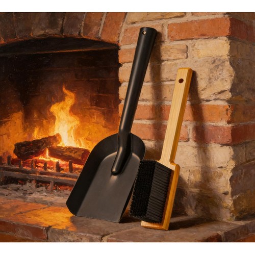 Kaminschaufel und besen - und, set