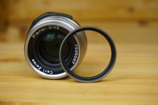 Contax G : Carl Zeiss  Planar 45mm 2,0   in Schwarz in sehr guter Zustand