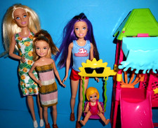 %**Barbie Schwestern+Spielplatz*Barbie*Skipper*Stacie*Shelly***%