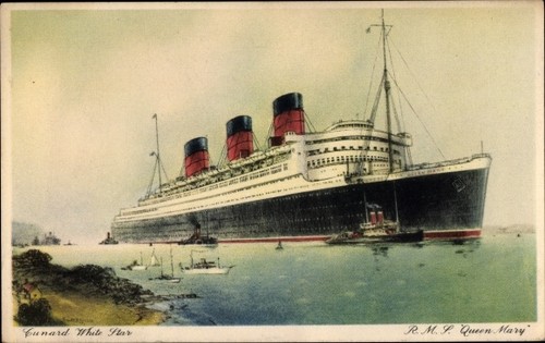Dampfer rms queen mary - dampfer,