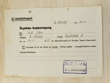 2 x medical certificate Edith