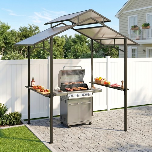 Outsunny grillpavillon mit - grillpavillon,