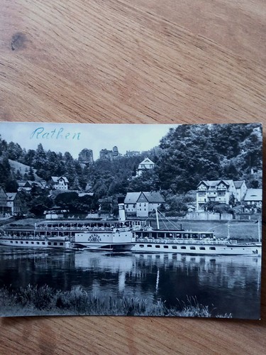Postkarte rathen 1969 - postkarte,