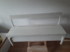 Kinderbank, Sitzbank, Holzbank, shabby chick, vintage, ca. 1 m breit, weiß