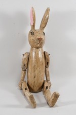 Q28T20- Holz Figur Hase mit beweglichen Gliedern
