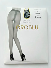 Oroblu Strumpfhose RIGA schwarz mit Silber glänzender Naht hinten Gr. M