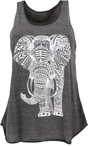 Tanktop mit elefant - tanktop,