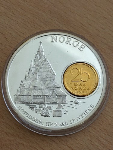Medaille norwegen ø50 mm - ,