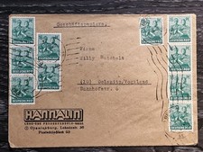 Brief mit schöner Frankatur Hannalin Berlin Oranienburg 1948 nach Oelsnitz gel.