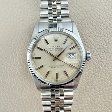 Rolex Datejust 36 Ref. 16014 Edelstahl / Weißgold Herrenhr Automatik Top Zustand