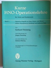 Kurze HNO-Operationslehre für
