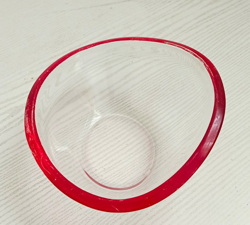 Ovale glasschale schüssel - glasschale/schüssel, aus