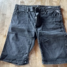 Jeanshose kurz schwarz - jeanshose,,