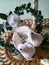 Streukörbchen mit Hochzeits- Taubenpaar