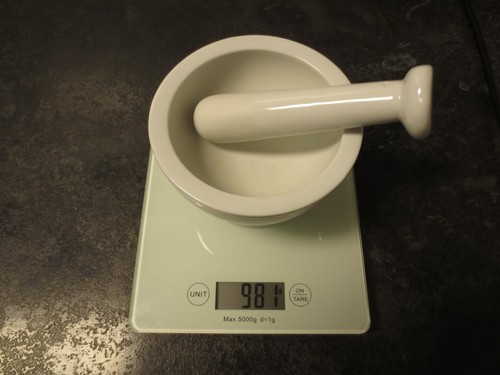 Großer mörser mit stößel - großer,