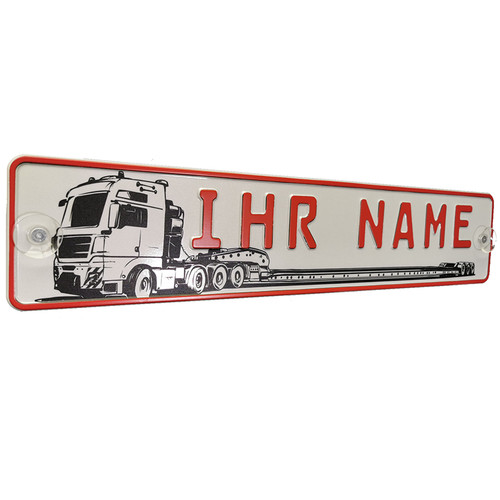 Lkw truck namensschild mit - truck,