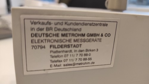 Metrohm 701 titrator - metrohm, kf