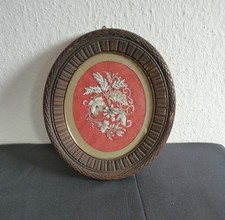 Antik  Holz  Bilderrahmen oval