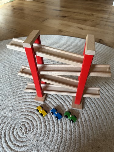 Holzkugelbahn groß bunte - groß,,