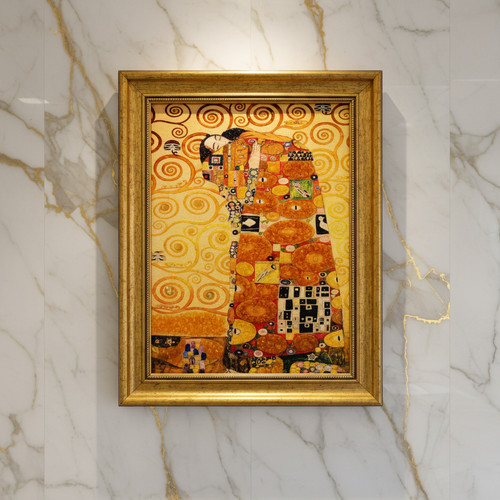 Bernsteinbild der kuss - bernsteinbild, „der