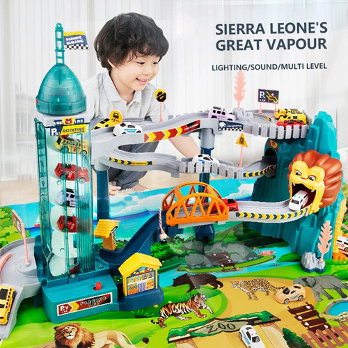 Kinder autorennbahn löwen - kinder,