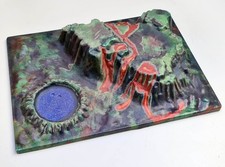 3D Modelllandschaft Mars Miniatur Vulkan Landschaft Kunststoff Relief Lava