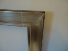 Bilderrahmen 30x40cm silber Holz Rahmen für Keilrahmen Leinwand geeignet