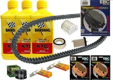 KIT / INSPEKTIONSPAKET YAMAHA T-MAX 500 2004 BIS 2007 RIEMEN FILTER ÖLPADS KERZE