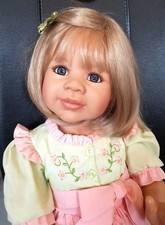 Künstlerpuppe Meike von Monika Levenig mit Vollvinylpuppe, 70 cm, + Zertifikat!