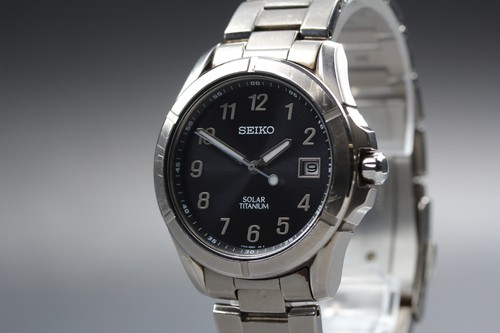 Seiko solar titanium - titanium, v145-0ax0