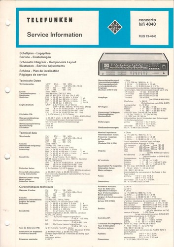 Telefunken concertino hifi - telefunken,
