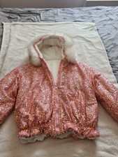 Kuschelige Pailetten Jacke