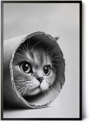 Lustiges katzenbild 30x45cm - lustiges,
