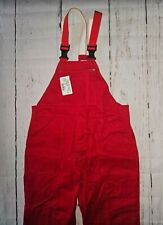 4807 EIKO Rot Herren Latzhose 330 Arbeit Handwerker 100% Baumwolle Sanfor