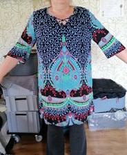 Zauberhaftes Kleid/Long Shirt v. Anna Scholz for Sheego Gr. 52 Top! (Pos.200.11)