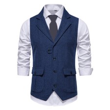 Herren Tweed Revers Weste