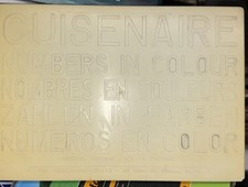 Vintage Cuisenaire Zahlen in Farbe Zählstäbe Holz