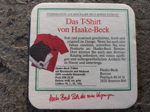 Bierdeckel haake beck - haake,