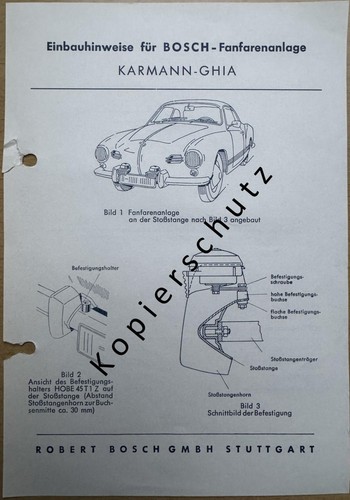 Original einbauhinweise für - original,