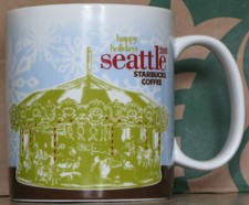 Starbucks Holiday Christmas 2008 City Mug Seattle USA, 16 oz neu, SKU, very rare