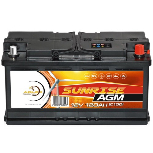 Adler sunrise agm - agm, 120ah