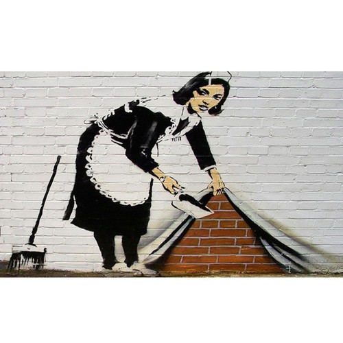 Foto auf leinwand banksy - foto,